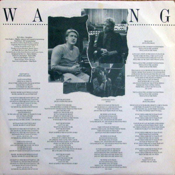 Wang Chung : Points On The Curve (LP, Album)