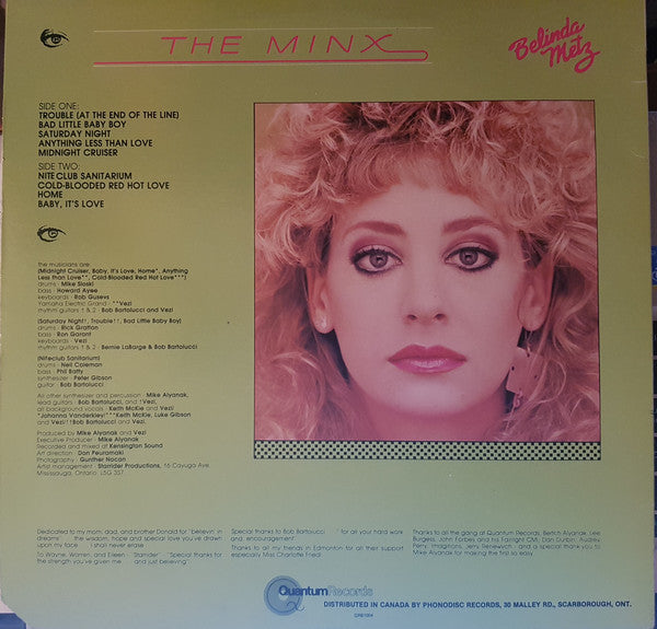 Belinda Metz : The Minx (LP, Album)