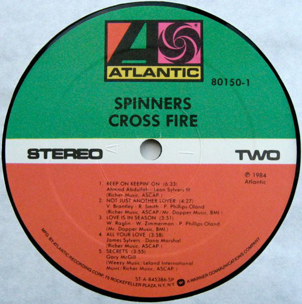 Spinners : Cross Fire (LP, Album)