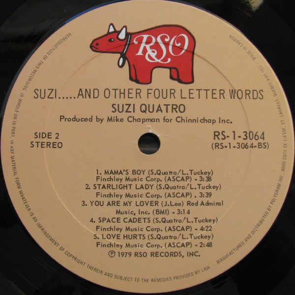 Suzi Quatro : Suzi... And Other Four Letter Words (LP, Album)