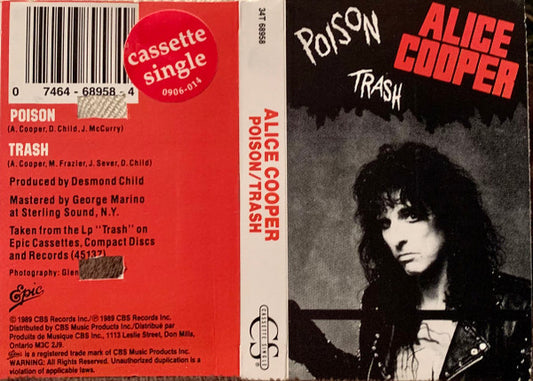 Alice Cooper (2) : Poison / Trash (Cass, Single)