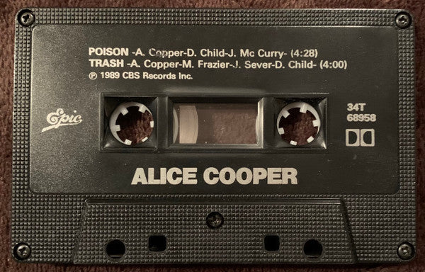 Alice Cooper (2) : Poison / Trash (Cass, Single)