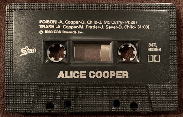 Alice Cooper (2) : Poison / Trash (Cass, Single)