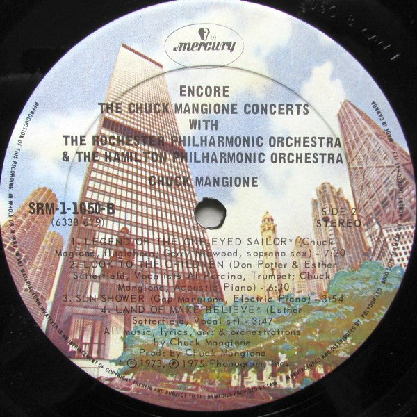 Chuck Mangione : Encore - The Chuck Mangione Concerts (LP, Album)