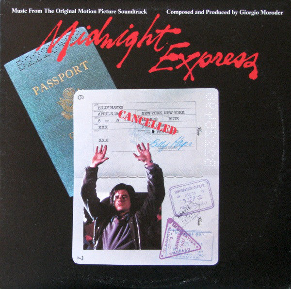 Giorgio Moroder : Midnight Express (Music From The Original Motion Picture Soundtrack) (LP, Album, RP)