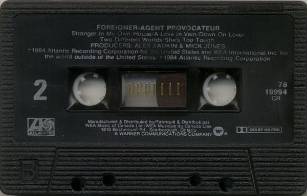 Foreigner : Agent Provocateur (Cass, Album, Dol)