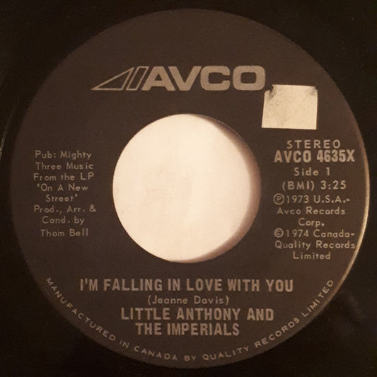 Little Anthony & The Imperials : I'm Falling In Love With You / 	What Good Am I Without You? (7", Single)