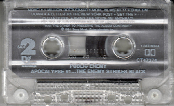 Public Enemy : Apocalypse 91... The Enemy Strikes Black (Cass, Album)