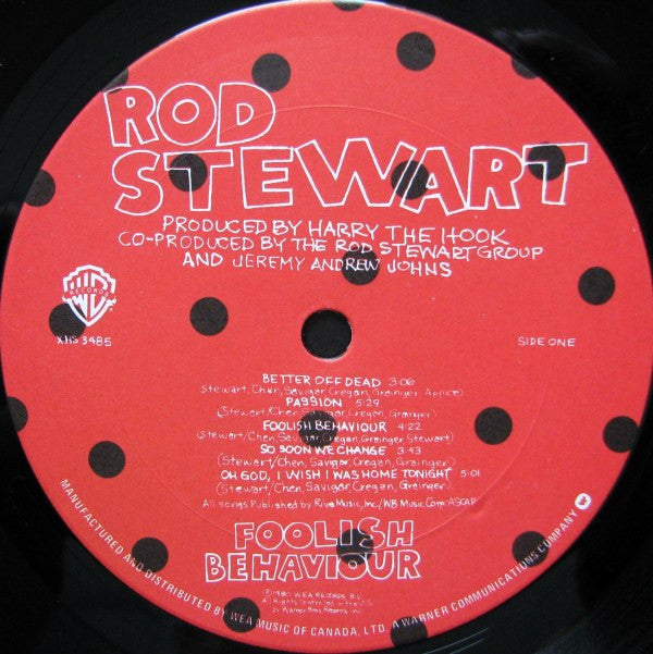 Rod Stewart : Foolish Behaviour (LP, Album)