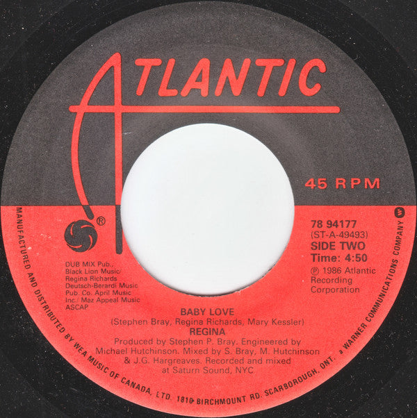 Regina (2) : Baby Love (7")