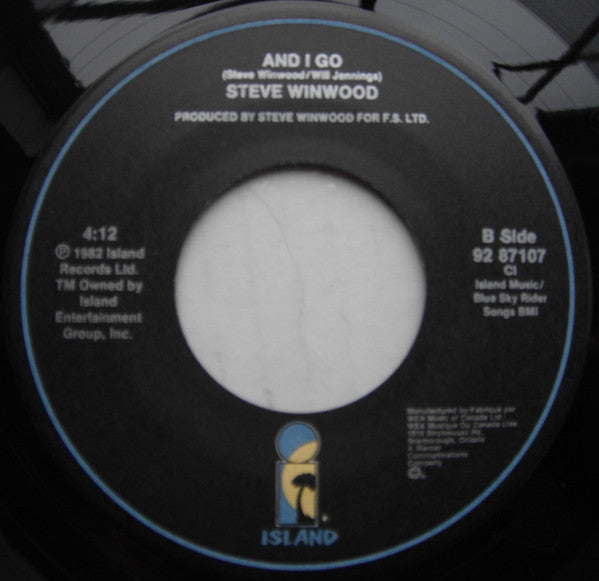 Steve Winwood : Higher Love (7")