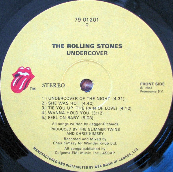 The Rolling Stones : Undercover (LP, Album, Pee)