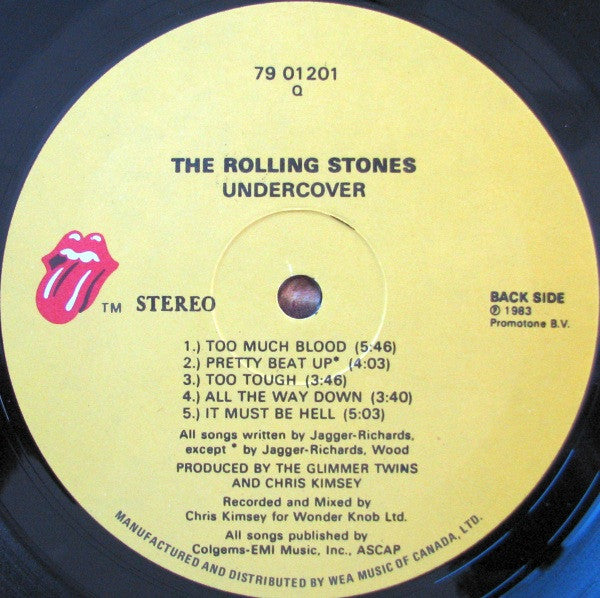 The Rolling Stones : Undercover (LP, Album, Pee)