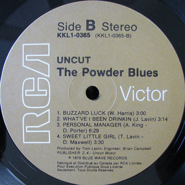 Powder Blues : Uncut (LP, Album, RE)