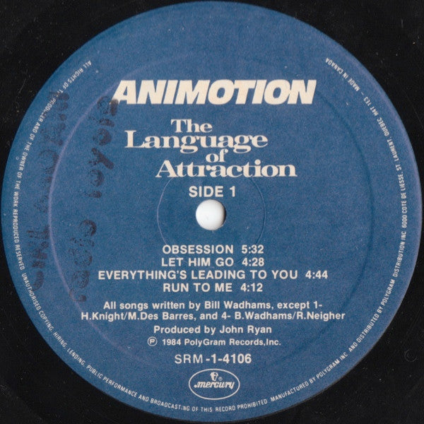 Animotion : The Language Of Attraction (LP, Album)