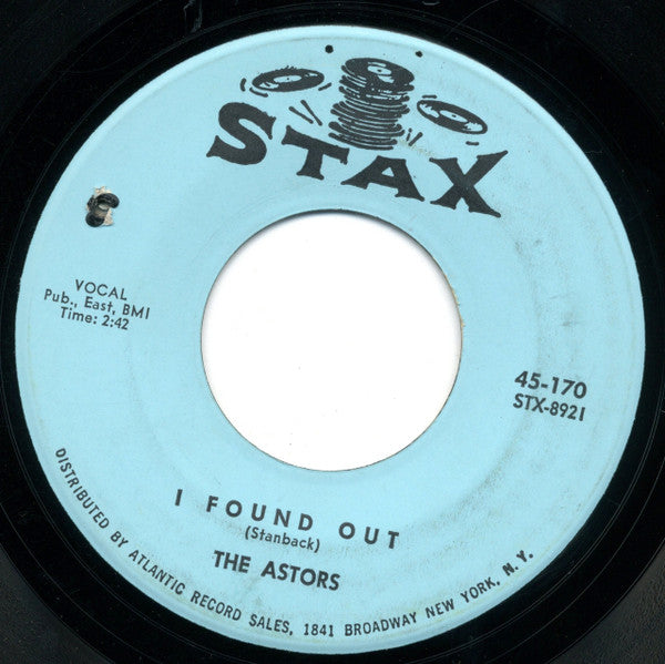 The Astors : Candy / I Found Out (7", Single)