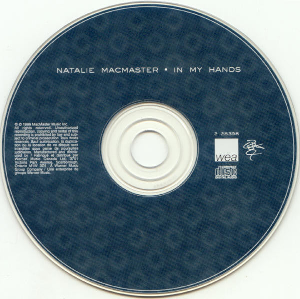 Natalie MacMaster : In My Hands (CD, Album)