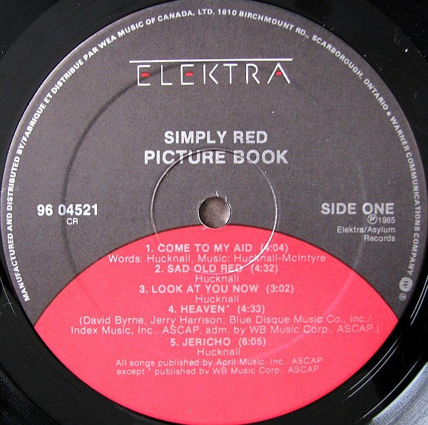 Simply Red : Picture Book (LP, Album)