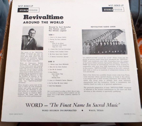The Revivaltime Choir Directed By Cyril McLellan : Revivaltime Around The World (LP, Album)