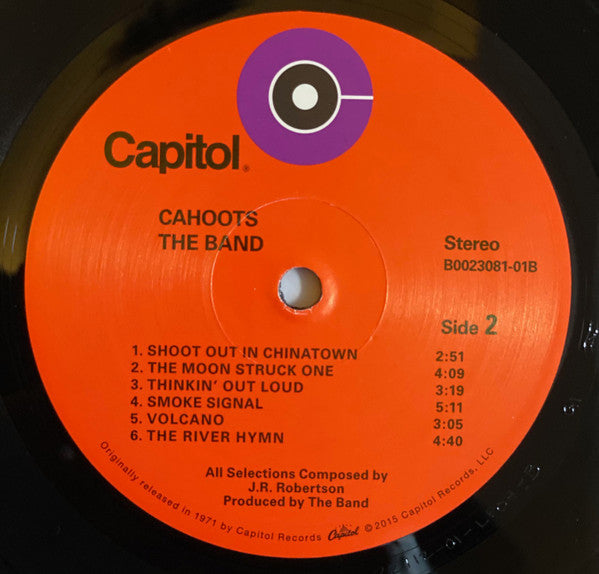 The Band : Cahoots (LP, Album, RE, Gat)