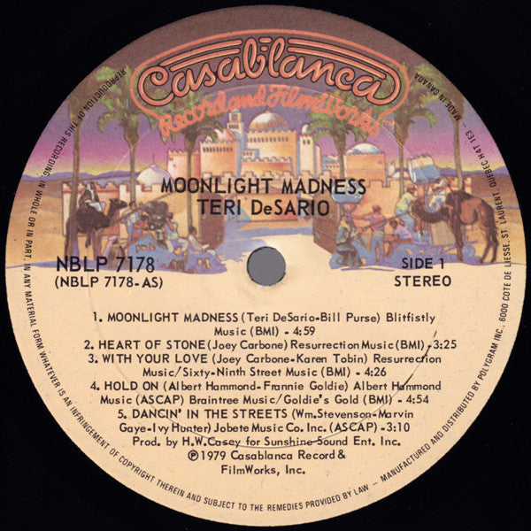 Teri DeSario : Moonlight Madness (LP, Album)