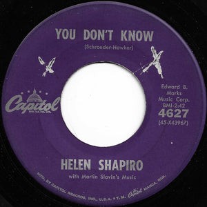 Helen Shapiro : You Don't Know (7", Single)