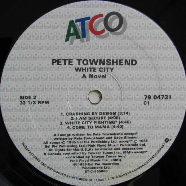 Pete Townshend : White City (A Novel) (LP, Album)