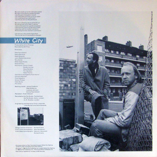 Pete Townshend : White City (A Novel) (LP, Album)