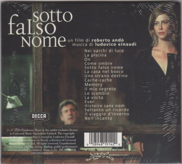 Ludovico Einaudi : Sotto Falso Nome (CD, Album, RE)