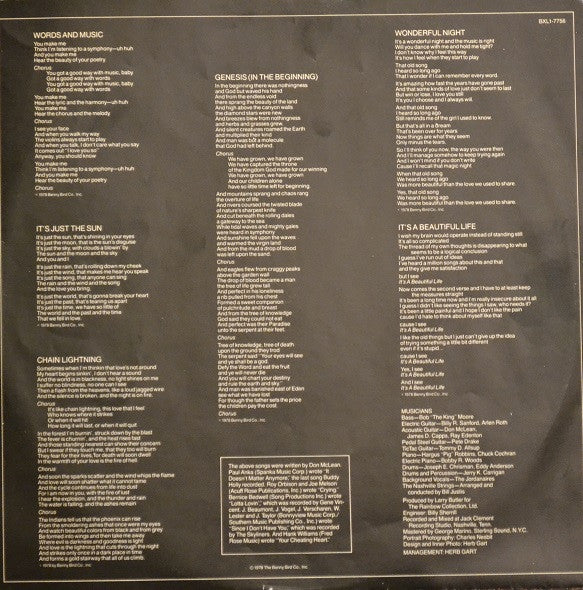 Don McLean : Chain Lightning (LP, Album)