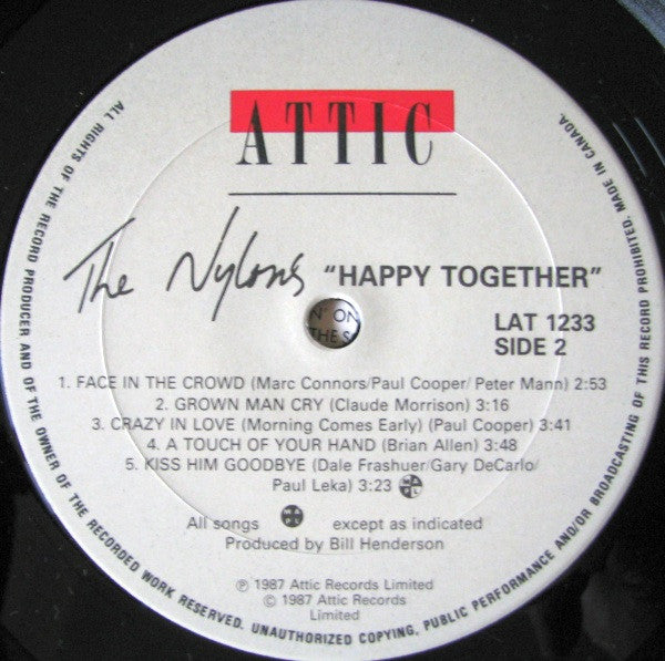 The Nylons : Happy Together (LP, Album)