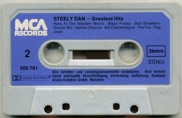 Steely Dan : Greatest Hits (Cass, Comp)