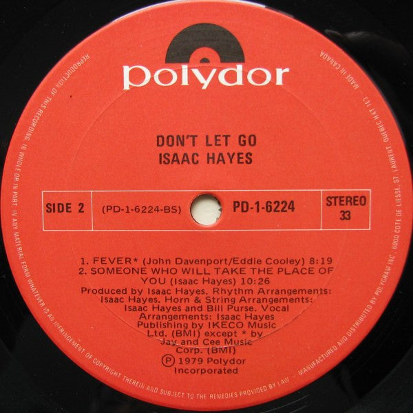 Isaac Hayes : Don't Let Go (LP, Album)