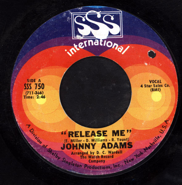 Johnny Adams : Release Me (7")