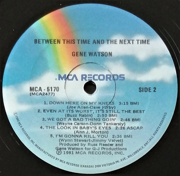 Gene Watson : Between This Time & The Next Time (LP, Album, Glo)
