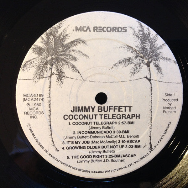 Jimmy Buffett : Coconut Telegraph (LP, Album, Glo)