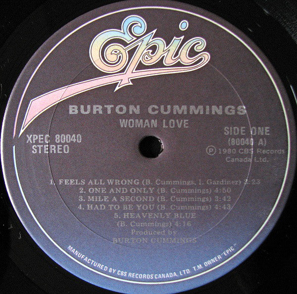 Burton Cummings : Woman Love (LP, Album)