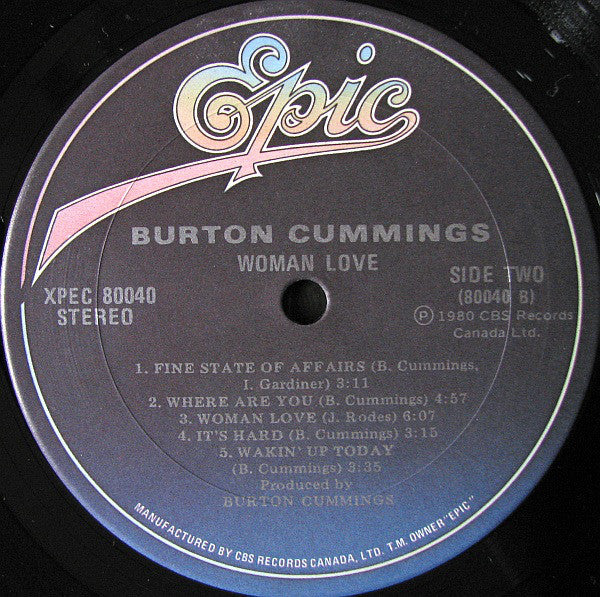 Burton Cummings : Woman Love (LP, Album)