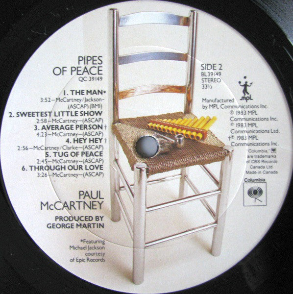 Paul McCartney : Pipes Of Peace (LP, Album)