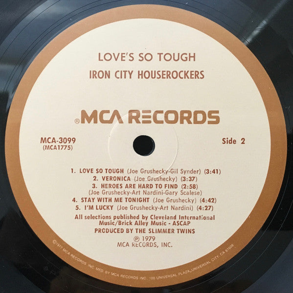 Iron City Houserockers : Love's So Tough (LP, Album, Pin)