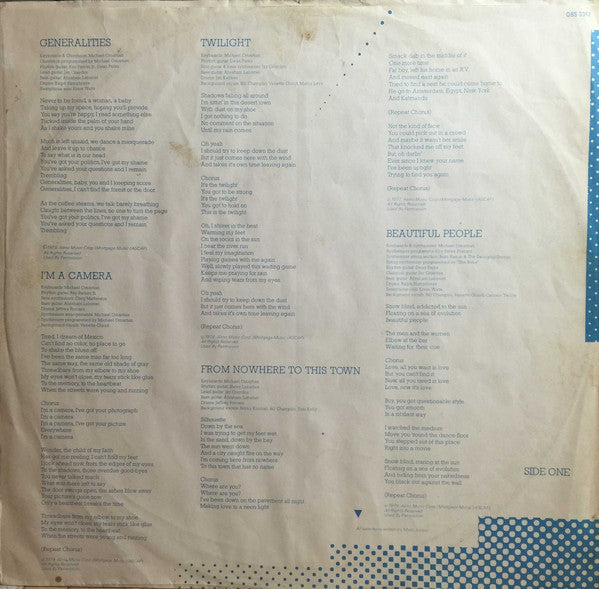 Marc Jordan : Blue Desert (LP, Album)