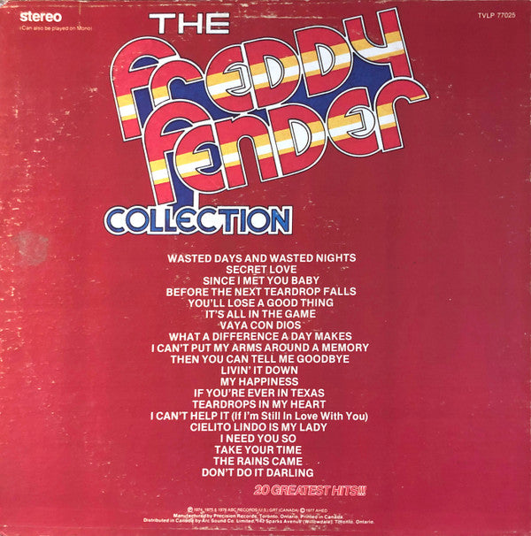 Freddy Fender (2) : The Freddy Fender Collection (LP, Comp)