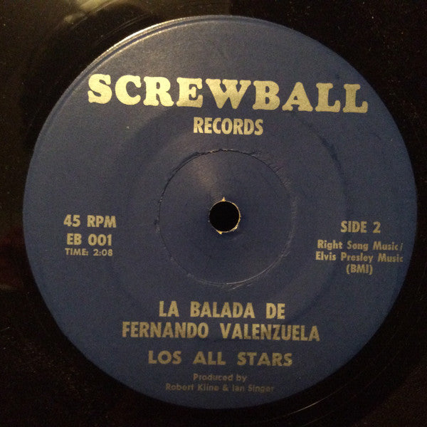 Los All Stars : The Ballad Of Fernando Valenzuela (7", Single)