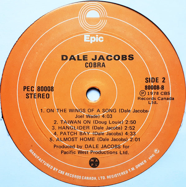 Dale Jacobs : Cobra (LP, Album)