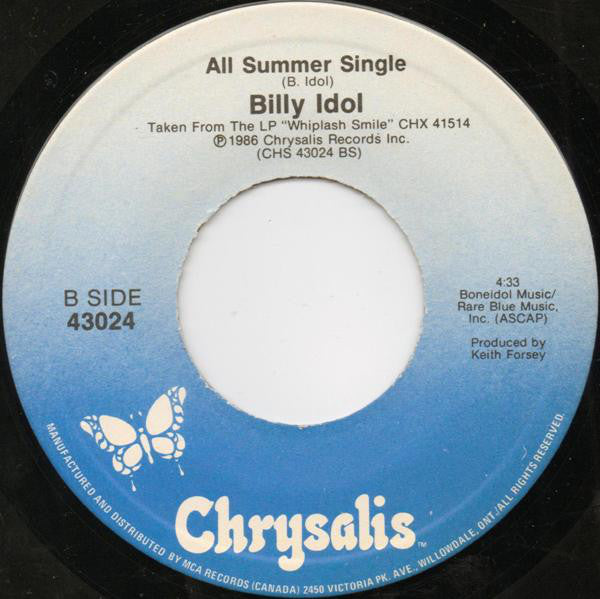 Billy Idol : To Be A Lover (7", Single)