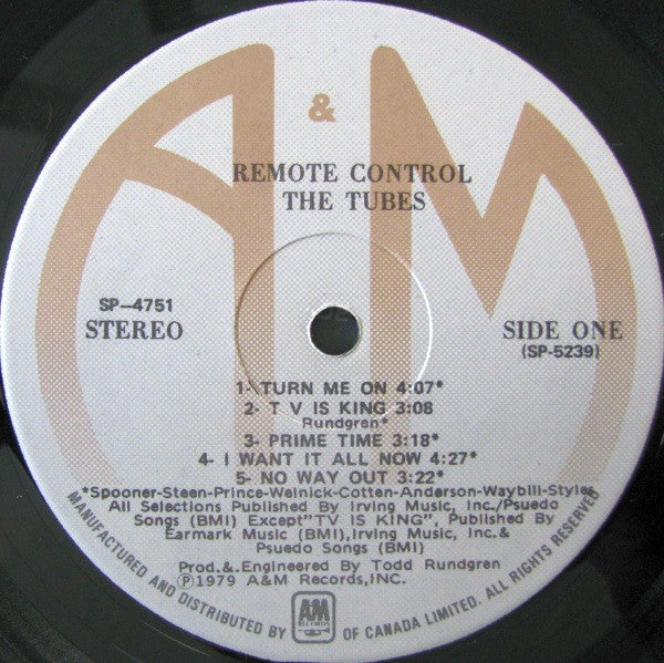 The Tubes : Remote Control (LP, Album)