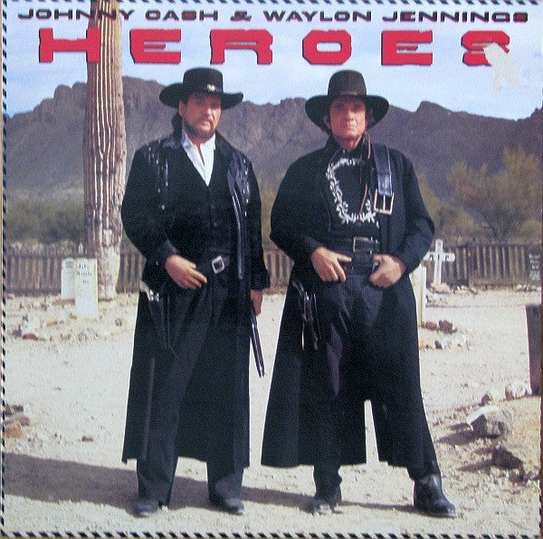 Johnny Cash & Waylon Jennings : Heroes (LP, Album)