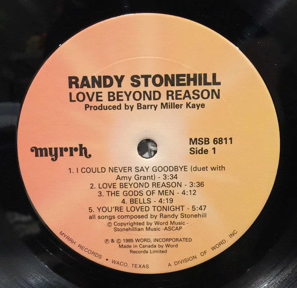 Randy Stonehill : Love Beyond Reason (LP, Album)