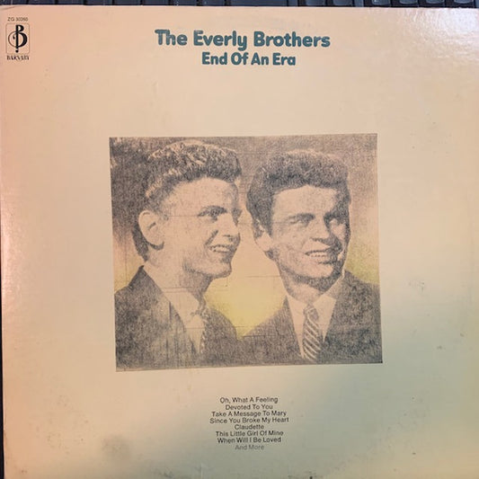 Everly Brothers : End Of An Era (2xLP, Comp)