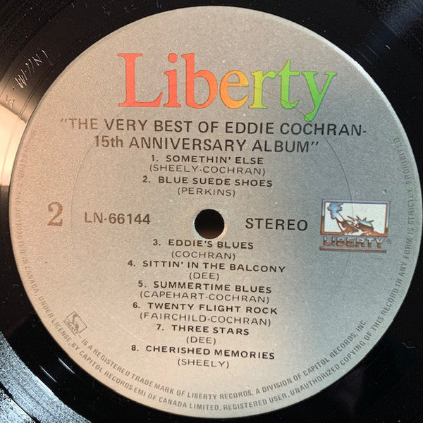 Eddie Cochran : The Very Best Of Eddie Cochran (LP, Comp, Mono, RM)
